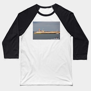 Lighthouse East Pier  Dun Laoghaire Baseball T-Shirt